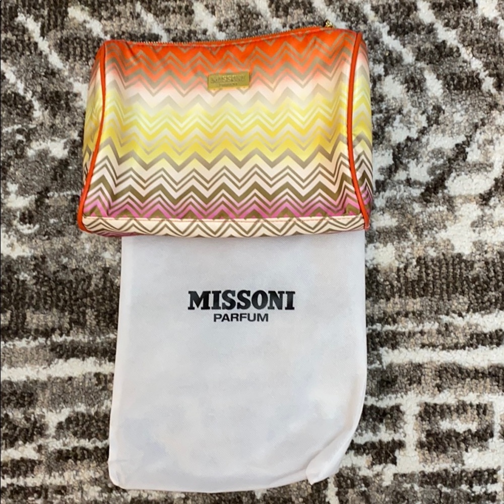 Missoni Zigzag Cosmetic Bag - Orange, Yellow, Pink